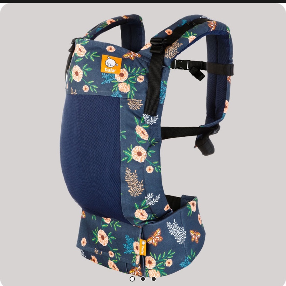 Coastal floral mesh Tula toddler carrier